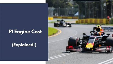 How much does a F1 engine cost?