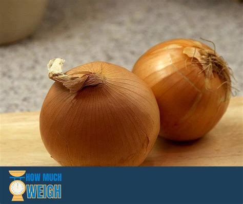 How much does a small onion weigh?