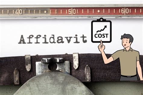 How much does an affidavit cost in USA?