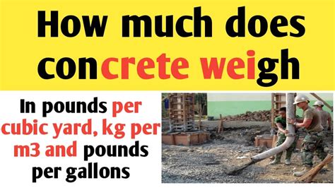 How much does concrete weigh?