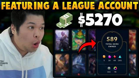 How much does it cost to buy a league account?