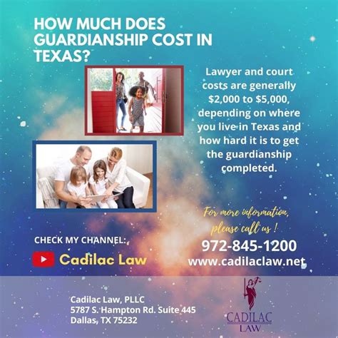 How much does it cost to get custody of a child in Texas?