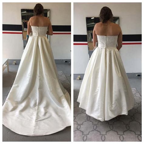 How much does it cost to make a wedding dress smaller?