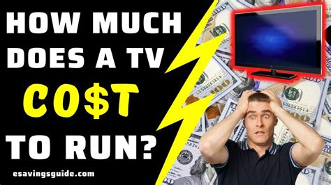 How much does it cost to run a TV?