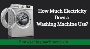 How much electricity does a 7.5 kg washing machine use?