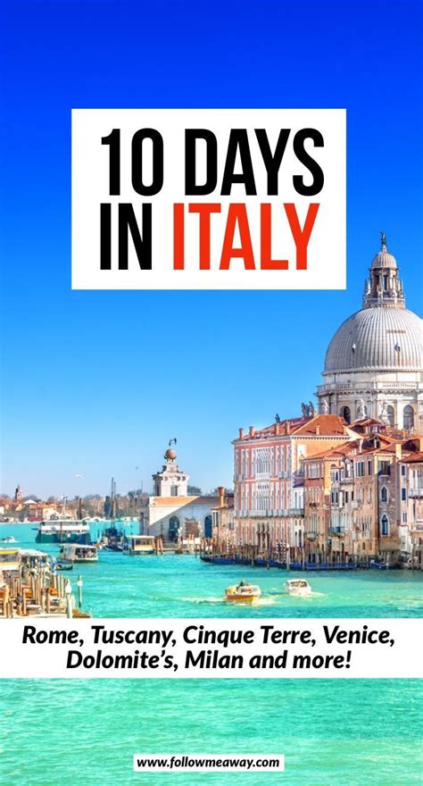 How much euro for 10 days in Italy?