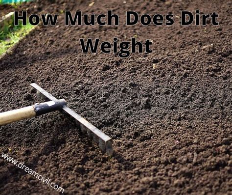 How much heavier is wet dirt?