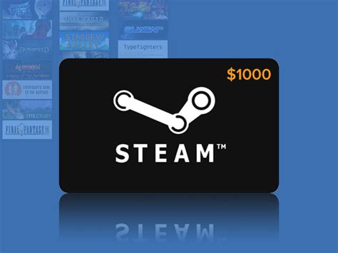 How much is $1000 in Steam card?