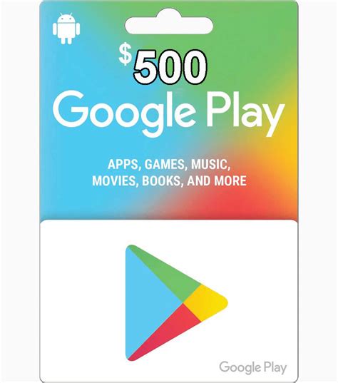 How much is $500 Google Play card?