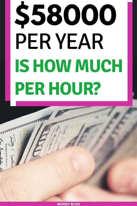 How much is $58,000 a year per hour?