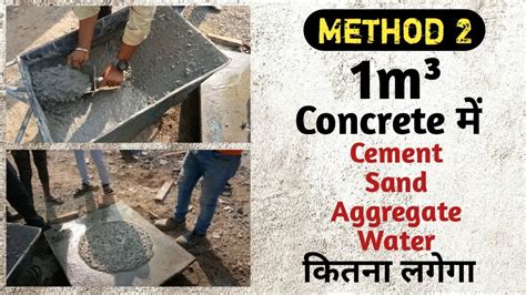How much is 1 cubic metre of concrete?