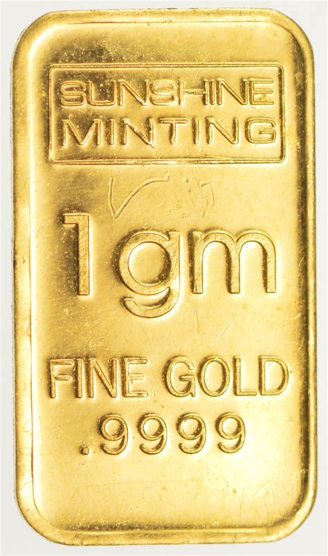 How much is 1 g of gold?