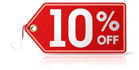 How much is 10% off?