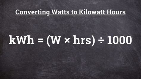 How much is 1000 watts per hour?