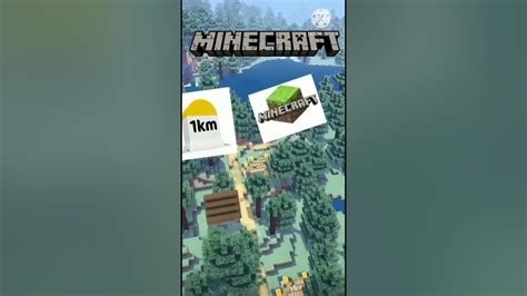How much is 1km in Minecraft?