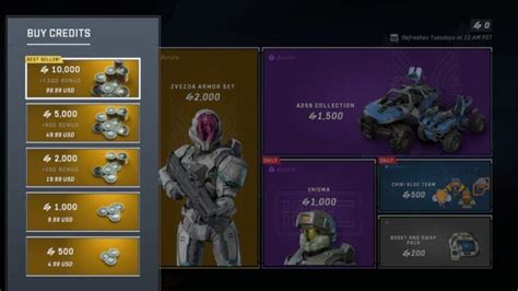 How much is 2800 credits in Halo Infinite?