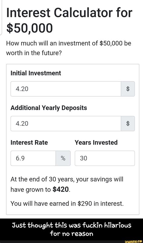 How much is 5% interest on $50000?