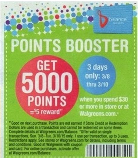 How much is 5000 Walgreens points worth?