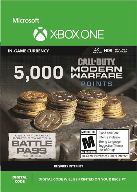 How much is 5000 Xbox points?