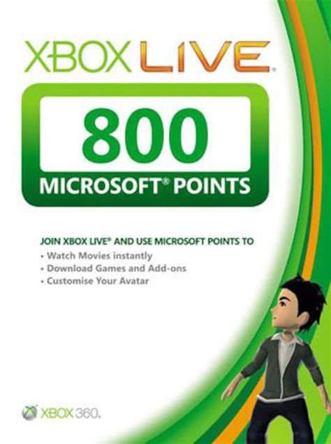 How much is 800 Microsoft points?