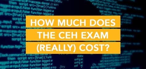 How much is CEH exam cost?