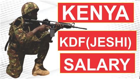 How much is KDF salary per month in Kenya?