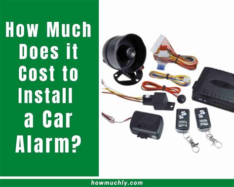 How much is a car alarm?