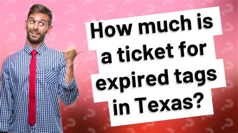 How much is a ticket for expired inspection in Texas?
