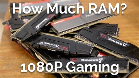 How much memory does 1080p take?