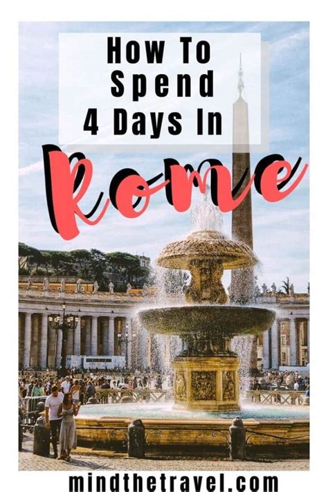 How much money do I need for 4 days in Rome?
