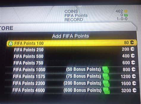 How much money is 100 FIFA Points?
