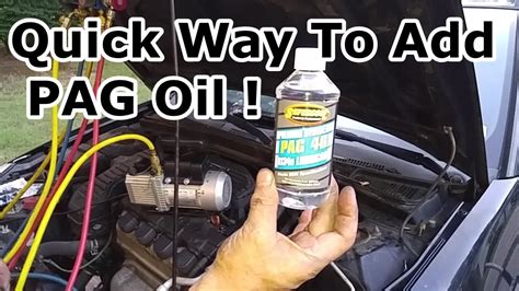 How much oil goes into a car AC system?