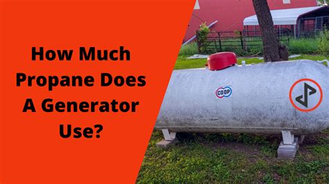 How much propane does a generator use in a day?