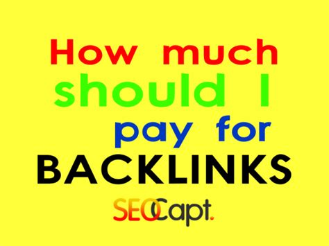 How much should I pay for backlinks?