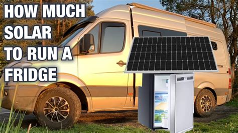 How much solar do I need to run a fridge?