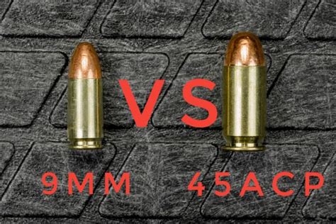 How much stronger is a .45 than a 9mm?