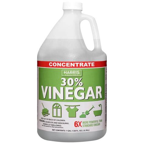 How much vinegar do I use to clean concrete?