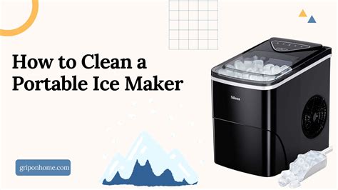 How much vinegar do you use to clean a portable ice maker?