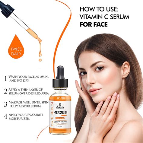 How much vitamin C is best for face?