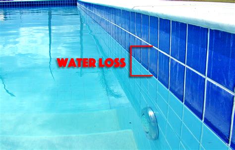How much water loss is normal in a pool?