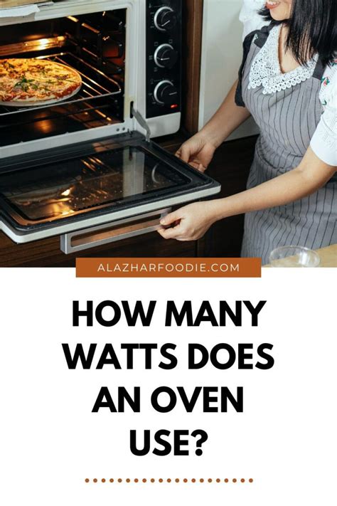 How much watt does an oven use?