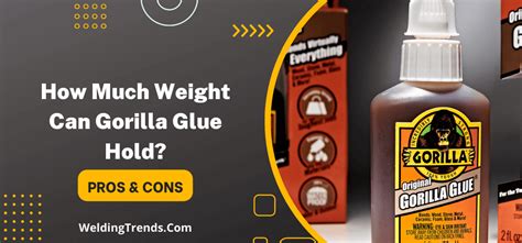 How much weight can Gorilla Glue hold?