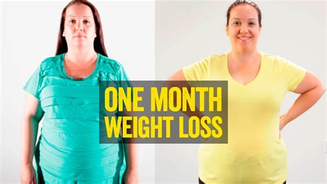 How much weight can you lose in a month?