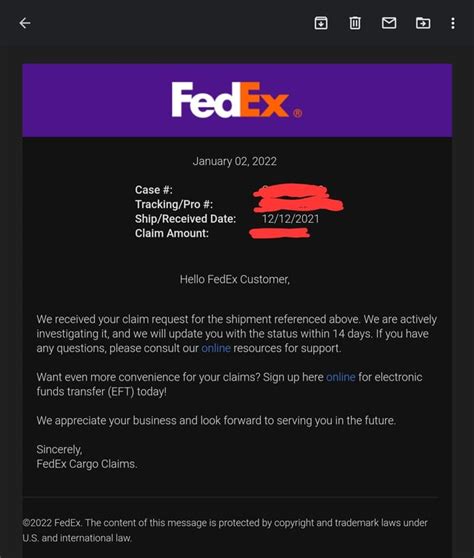 How much will FedEx pay for lost package?
