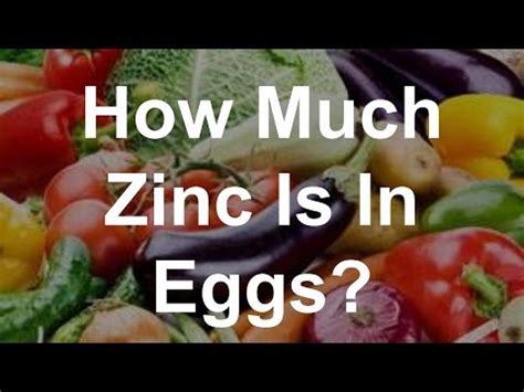 How much zinc is in an egg?