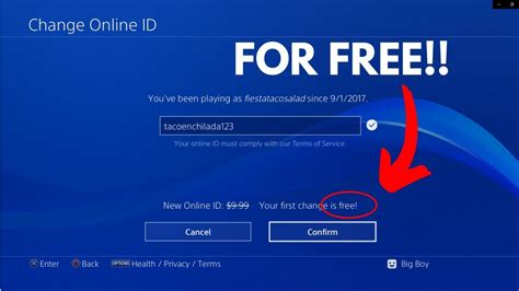 How often can you change your online ID on PS4?