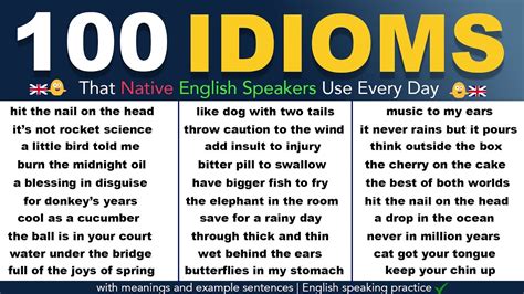 How often do English speakers use idioms?