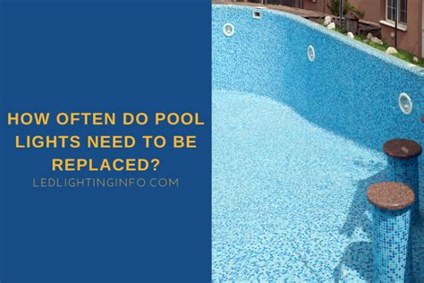 How often do pool lines need to be replaced?