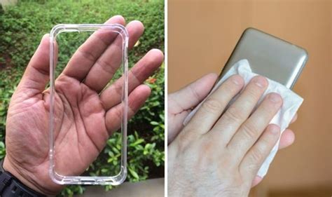 How often should you clean a clear phone case?