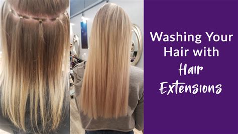 How often should you wash your hair with fusion extensions?